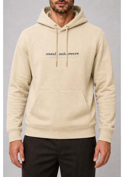 Redline Consume Erkek Regular Fit Kapüşonlu Sweatshirt Bej