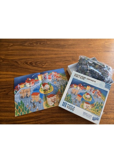 Hüseyin Rahmi Gürpınar'ın Renkli Alemi 1000 Parça Puzzle Yap-boz