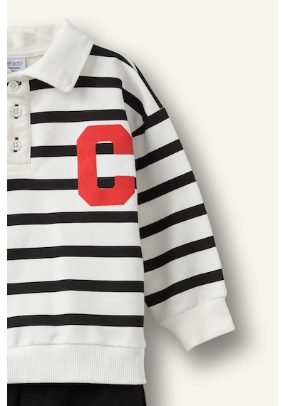 Defacto %100 Pamuk Uzun Kollu Sweatshirt Kargo Cepli Alt 2li Takım Erkek Bebek I0148a526aubk81 Siyah-bk81