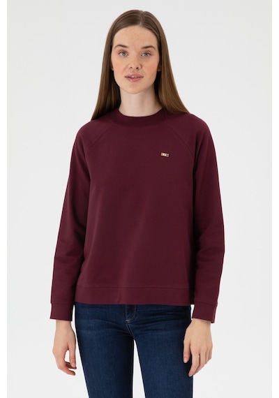 U.S. Polo Assn. Kadın Bordo Regular Bisiklet Yaka Basic Sweatshırt 50313610-VR177