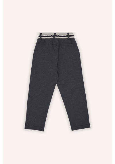 Erkek Çocuk Beli Lastikli Lacivert Örme Pantolon 5652858