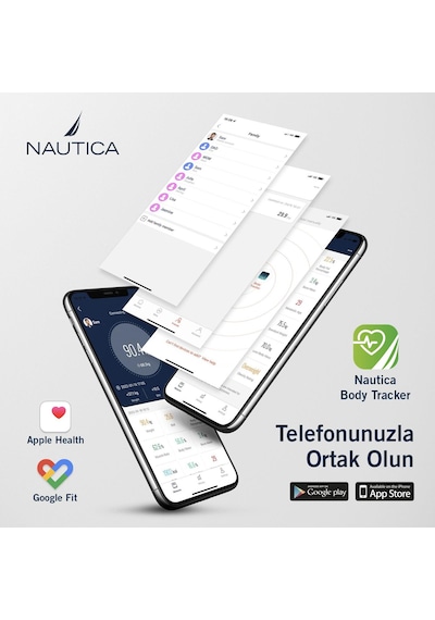Nautica Classic Collection Plus Vücut Analizli Akıllı Bluetooth Tartı Baskül Yeşil