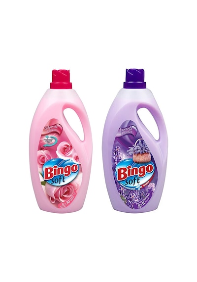 Bingo Soft Yumuşatıcı 3 Lt Gülpembe Ve Lavanta 2 Li Paket 2'li Set