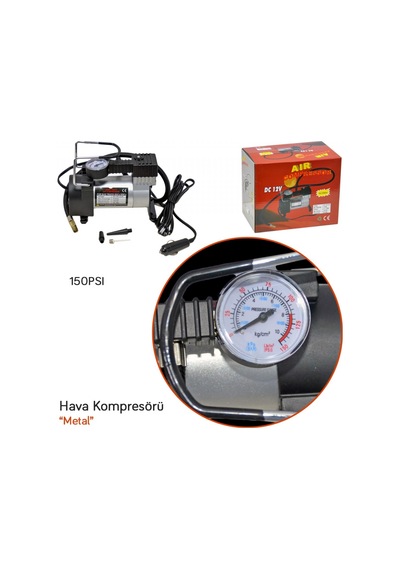 NYF 12V Hava Kompresörü 150 Psi Metal Gövde