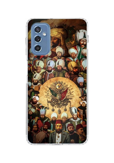 Samsung Galaxy M52 Uyumlu Osmanlı Padişahları Baskılı Silikon Kılıf