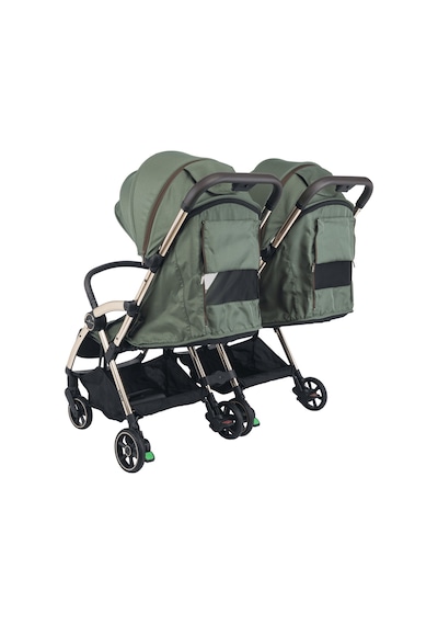 Merkür Bebe Ruby Birleşip Ayrılabilen Kabin Boy İkiz Bebek Arabası - Yeşil