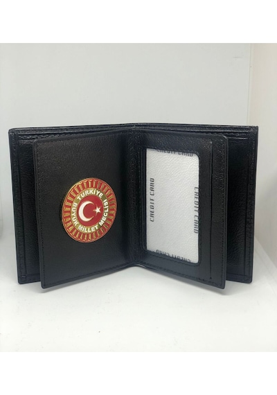 Trendcüzdan Tbmm Cüzdan Hakiki Deri Siyah