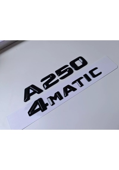Benz A250 Ve 4matic Krom Bagaj Yazısı Seti 2'li 3m 3d Abs