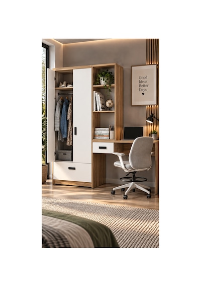 Tokyo Kitaplıklı Çalışma Masası Ve 2 Kapaklı Dolap Seti Ceviz Gövde Beyaz Kapak Atlantik Çam - Beyaz - 887787959 Atlantik Çam - Beyaz Tokyo Kitaplıklı Çalışma Masası Ve 2 Kapaklı Dolap Seti Ceviz Gövde Beyaz Kapak Atlantik Çam - Beyaz - 887787959 Atlantik Çam - Beyaz