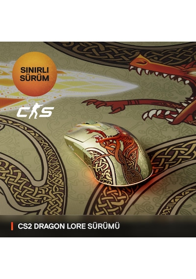 Steelseries Cs2 Dragon Lore Edition Wireless Kablosuz Oyuncu Mouse Diğer