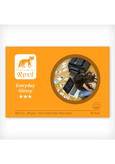 Rovi Everyday Parlak Fotoğraf Kağıdı 230 Gsm 50 Yp 10 x 15 CM