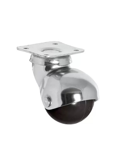 Küre Teker-ofis Koltuk Dolap 360 Derece Döner Tablalı Metal Küre Tekerlek - 40 Mm Çap Siyah