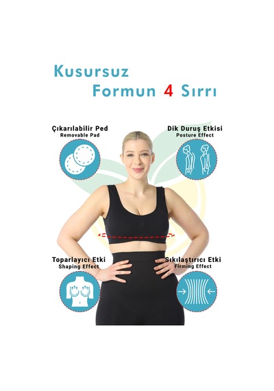 Elilom Pedli Büstiyer Korse Göğüs Bölgesi Destekli, Kalın Askılı Tasarım Siyah