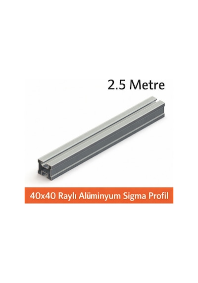 Güneş Paneli Montaj Profili Alüminyum 2,5 Metre Sigma Raylı
