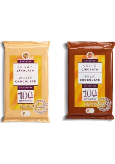 Altınmarka Sütlü Beyaz Kuvertür Çikolata 2 x 2500 G
