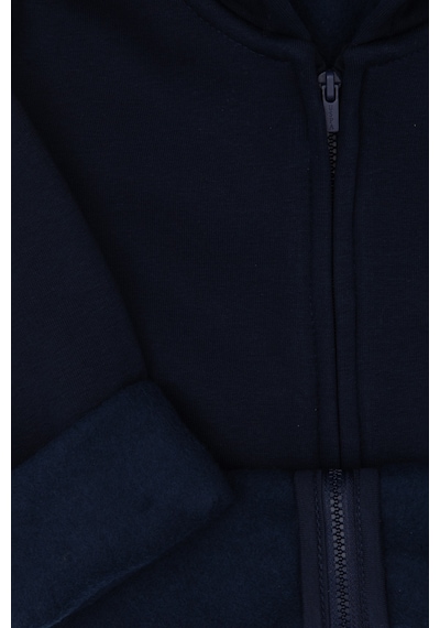 U.S. Polo Assn. Erkek Çocuk Lacivert Fermuarlı Kapüşonlu Örme Hırka 50313852-VR033