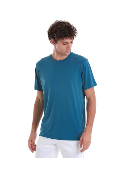 Hatemoğlu İndigo Regular Fit Düz Bisiklet Yaka Triko Tişört 35102024c006 85 İndigo