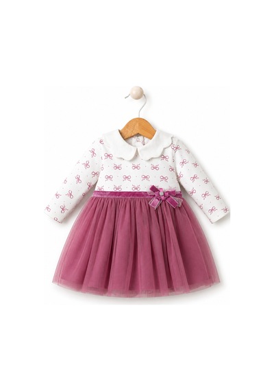 Babyhola Fiyonk Detaylı Tül Etek Kız Çocuk Elbise 15348 Fuşya Babyhola Fiyonk Detaylı Tül Etek Kız Çocuk Elbise 15348 Fuşya