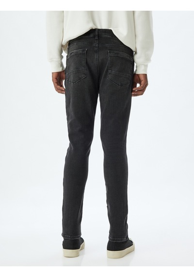 Koton Skinny Fit Kot Pantolon - Michael Jean Siyah 5wam40056nd Siyah