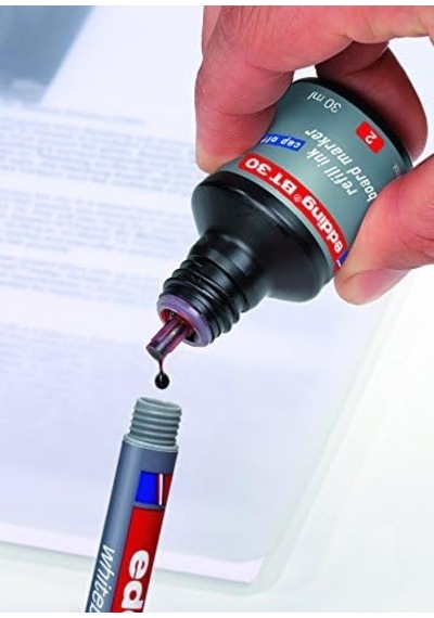 Edding Bt 30 Beyaz Yazı Tahtası Kalemi Yedek Mürekkebi - Mavi - 30ml Genel