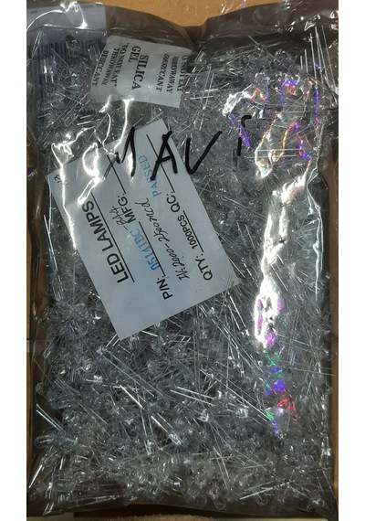 3 Mm Şeffaf Mavi Led 1000 Adet