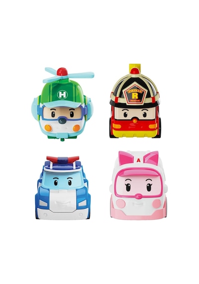 Polı Mrt-760 Robocar Poli Nessiworld Kasabanın Kurtarma Araçları 4lü Set Mavi