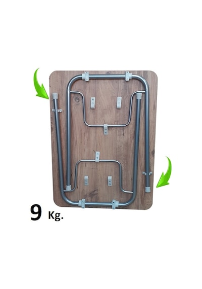 Depolife Depolife Katlanır Ayaklı Mutfak Balkon Yemek Çalışma Masası Ceviz (464146298)