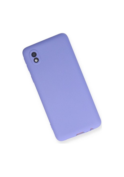 Samsung Galaxy A01 Core Kılıf First Silikon - Lila Çok Renkli