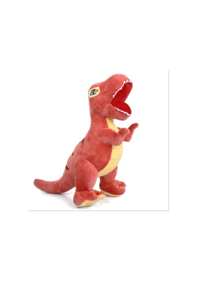 İthal Soft Kumaş Xl Boy Dinozor Tyrannosaurus T-rex Figür Peluş Oyuncak Uyku & Oyun Arkadaşı 55 Cm. Turuncu