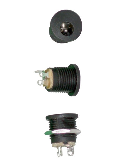Dc Power Jack Dişi Panel Tipi Konnektör Şase Montaj 5.5x2.1mm Adaptör Giriş Yuvası