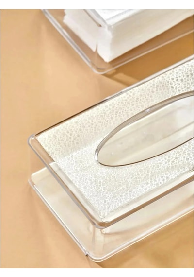 Lüx Wipe Box Peçetelik Desenli Model 22 X 12 Beyaz Plastik Tr Beyaz Plastik Diğer