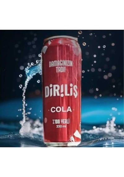 Diriliş Kola Kutu 24'lü Paket 330 Ml X 24 Buz Gibi Ferahlatıcı Tat, %100 Yerli Üretim