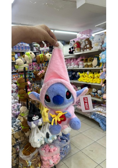 Stitch Peluş Oyuncak 30cm Popmart Kostümlü Stich Peluş Oyuncak Figür Çok Renkli