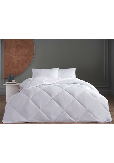 Doqu White Line Microfiber Yorgan Tek Kişilik