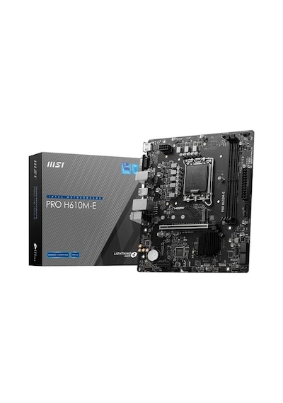 Msı Pro H610m-e Ddr5 1700p 5600 Oc Hdmı Vga M.2 Usb3.2 Glan Matx