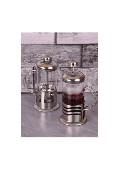 Çelik Kulplu Cam French Press - 350 Ml Belirtilmemiş