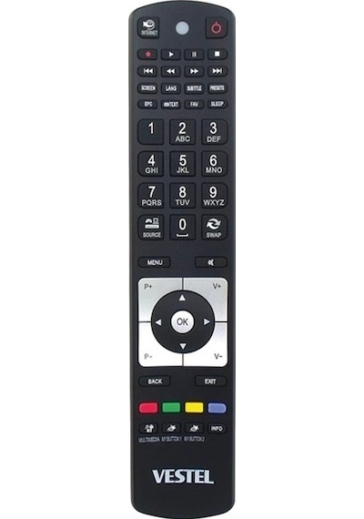 Kl Vestel Uyumlu Uzun Model Lcd Led Tv Kumanda