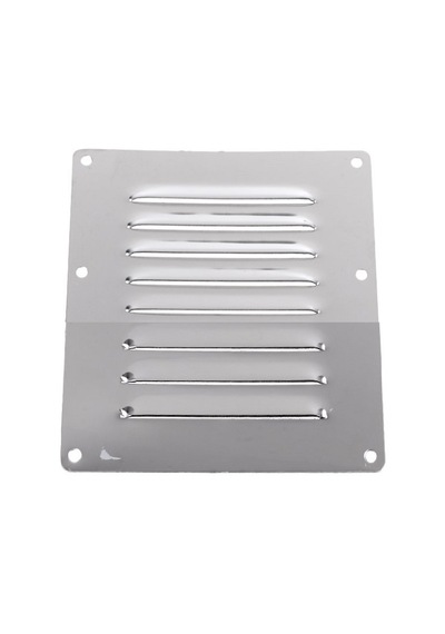 2 Adet Havalandırma Kapağı. 8'li Model. 125x150mm. Paslanmaz Krom