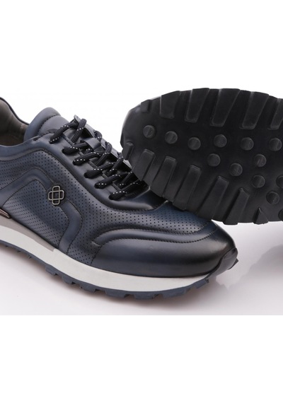 Dgn 5960 Erkek Bağcikli Sneakers Ayakkabi Lacivert