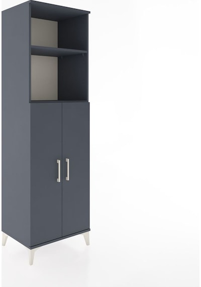 Hyperion Dolap 4 Raflı 2 Kapaklı 60x44x195 Antrasit-antrasit Antrasit