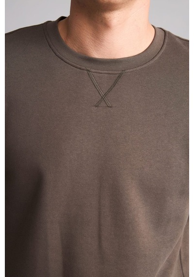 Defacto Pamuklu Regular Fit Basic Sweatshirt E8339ax26aukh534 Haki-kh534