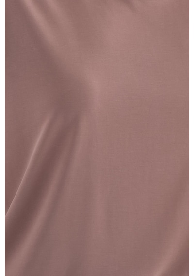 Hiccup Yuvarlak Yakalı Ham Kenar Kolsuz Tank Top Pembe