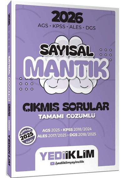 Yediiklim 2026 Tüm Adaylar İçin Paragraf-problemler-sayısal-sözel Mantık Çıkmış Sorular Seti 4 Kitap