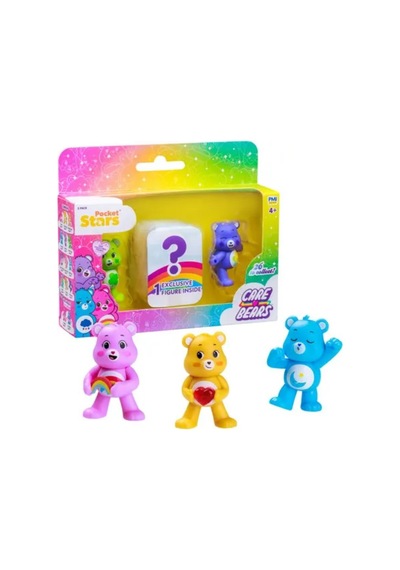 Care Bears Mini Koleksiyon Figürleri 3'lü Paket - 1 Adet