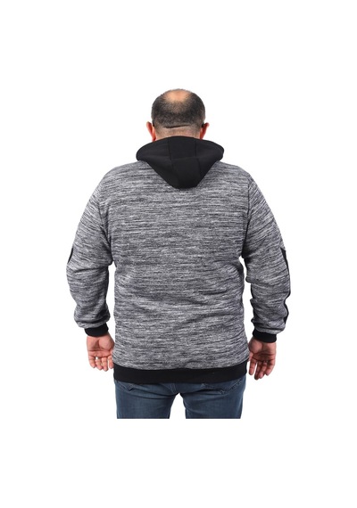 Moc Grande Mocgrande Büyük Beden Erkek Sweat The Frontier 22726 Sıyah SIYAH