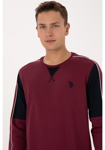 U.s. Polo Assn. Erkek Vişne Pijama Takım 50318594-vr223 Vişne