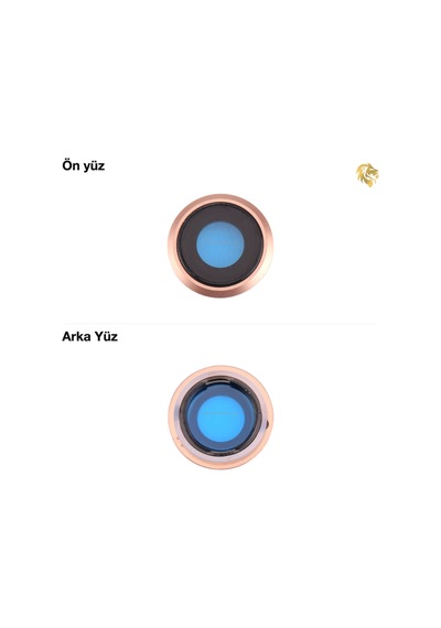 iPhone Uyumlu 8 Kamera Lensi Full Altın Kamera Lensi Sade Lens Kamera Camı Kamera Merceği
