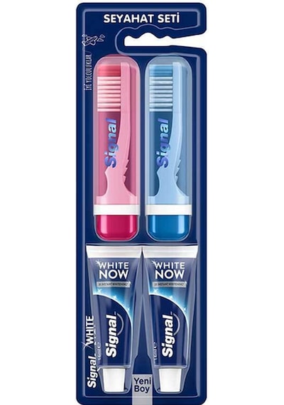 Signal White Now Diş Macunu 14ml+fırça Seyahat 2li Set