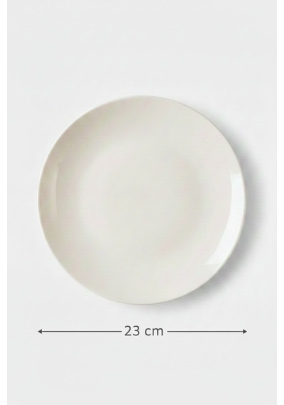 12'li Valencia Servis Tabağı 23cm Krem Rinart
