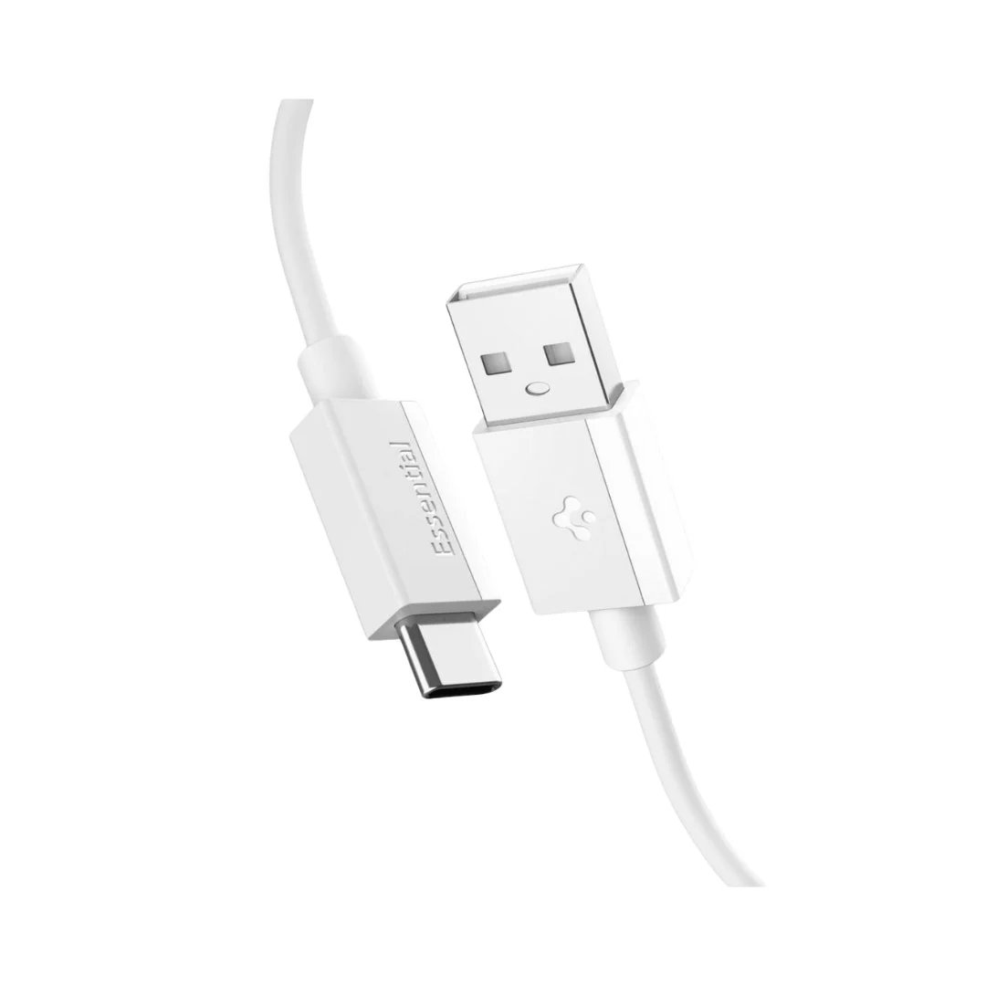 Spigen Usb-a To Usb-c 1 Metre Kablo 60w Güç / Hızlı Şarj / 480 Mbps Data Aktarım Hızı Type-c Ekstra Dayanıklı White 1m Cable Spigen Usb-a To Usb-c 1 Metre Kablo 60w Güç / Hızlı Şarj / 480 Mbps Data Aktarım Hızı Type-c Ekstra Dayanıklı White 1m Cable